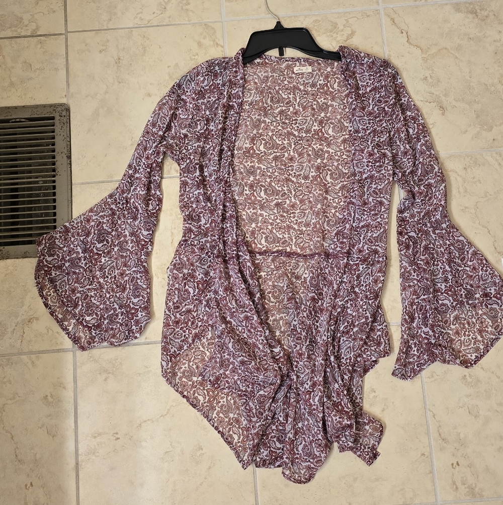Hollister Paisley Print Komono - Red and Cream. and Pink.
